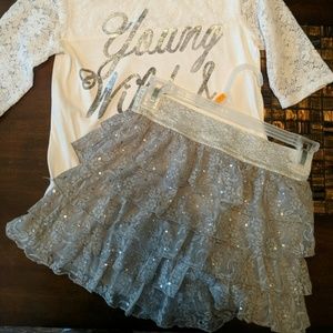 Justice ruffle skirt 🌼3/$10🌼